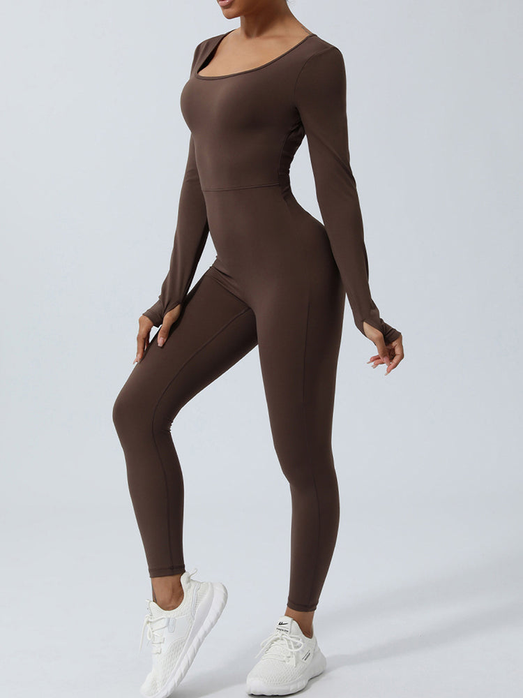 Twisted Backless Long Sleeve Jumpsuit (S - XL)
