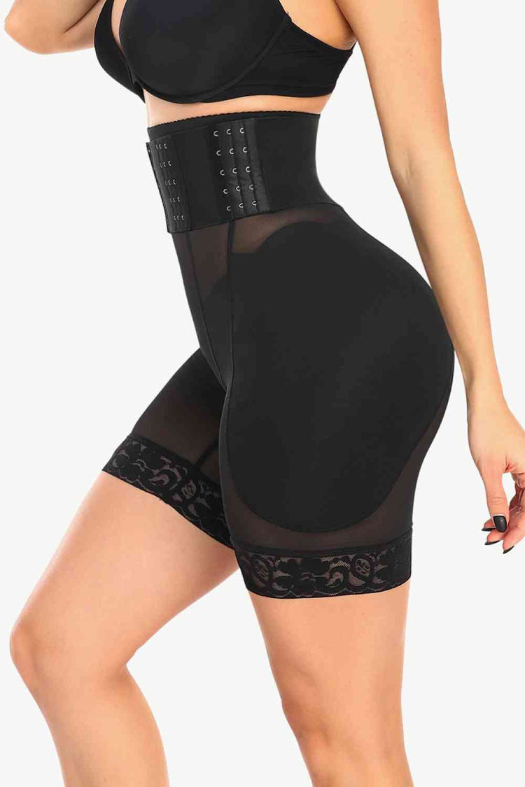 Alluring Lace Trim Shaping Shorts