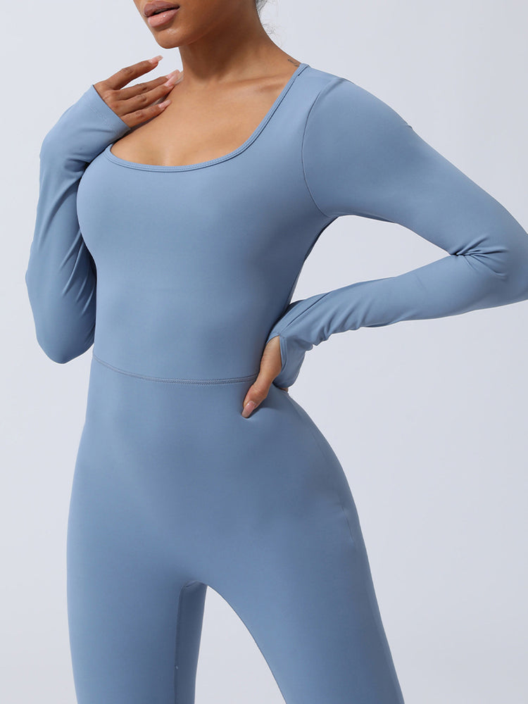 Twisted Backless Long Sleeve Jumpsuit (S - XL)