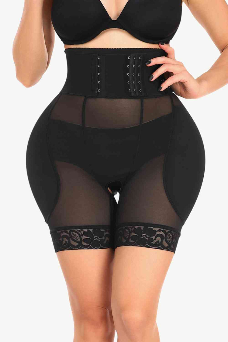 Alluring Lace Trim Shaping Shorts