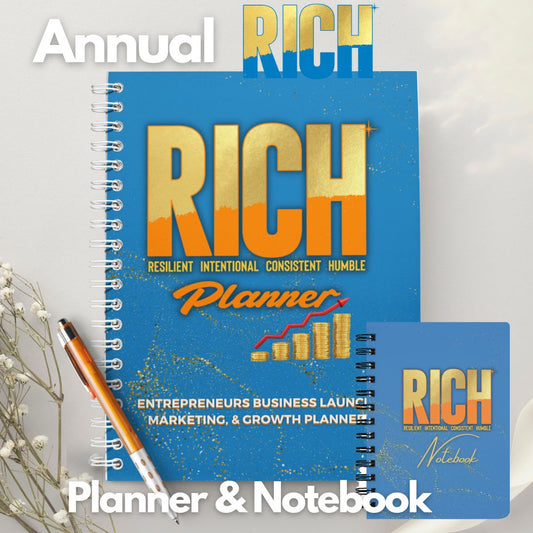 The Annual R.I.C.H Planner with Notebook